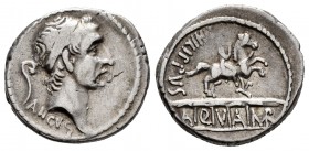 Marcius. C. Marcius Philippus. Denarius. 56 BC. Rome. (Ffc-894). (Craw-425/1). (Cal-962). Anv.: ANCVS below diademed head of Ancus Marcius right, litu...