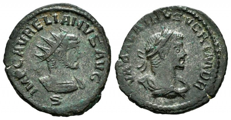 Vabalathus and Aurelian. Antoninianus. 270-272 d.C. Antioch. (Spink-11718). (Ric...