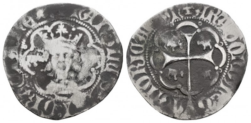 The Crown of Aragon. Martín I (1396-1410). 1 real. Mallorca. (Cru-519). (Cru C.G...