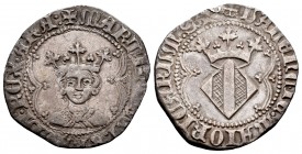 The Crown of Aragon. Martín I (1396-1410). 1 real. Valencia. (Cru-527.1). (Cru C.G-2331d). Anv.: +MARTI9: DEI: GRACIA: REX: ARA. Rev.: +VALENCIE: MAIO...