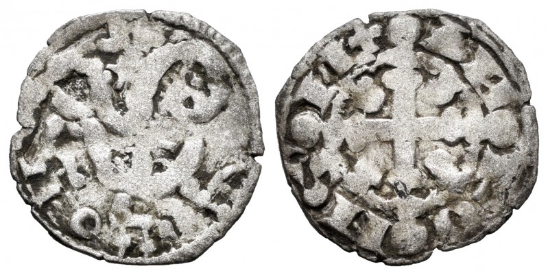 Kingdom of Castille and Leon. Alfonso IX (1188-1230). Dinero. ¿León?. 5-pointed ...