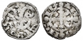 Kingdom of Castille and Leon. Alfonso IX (1188-1230). Dinero. ¿León?. 5-pointed star under the cross. (Abm-133.1). (Mozo-A9:5.29). (Bautista-223). Ve....