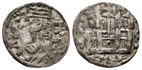 Kingdom of Castille and Leon. Alfonso VIII (1158-1214). Dinero. León. (Bautista-318). (Abm-200). Ve. 0,77 g. Star-shaped roundel and letter L above th...