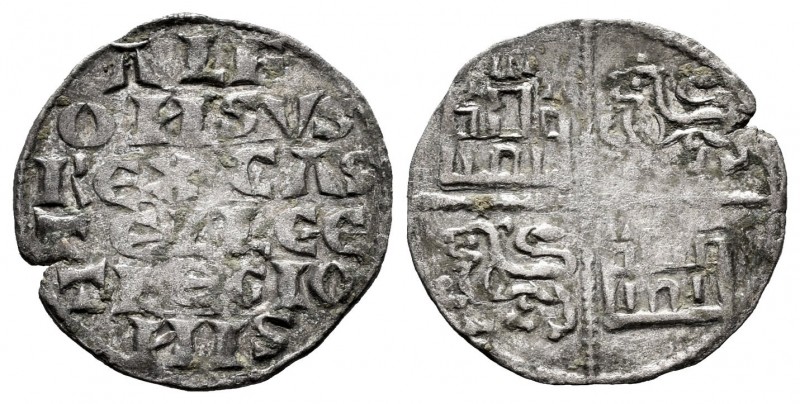 Kingdom of Castille and Leon. Alfonso X (1252-1284). "Dinero de seis líneas". Wi...