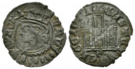 Kingdom of Castille and Leon. Enrique II (1368-1379). Cornado. Burgos. (Bautista-668 var). Rev.: CASTELLE : E LEGIONI. Ve. 0,92 g. B below castle. VF....
