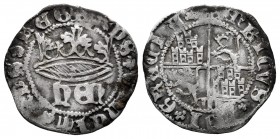 Kingdom of Castille and Leon. Enrique IV (1454-1474). 1/2 real. Segovia. (Bautista-930 var). (Abm-725). Anv.: +XPS * VINCIT * XPS * REG. Rev.: + ENRIC...