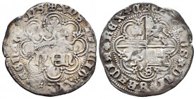 Kingdom of Castille and Leon. Enrique IV (1454-1474). 1 real. Sevilla. (Bautista-903). Ag. 3,37 g. S on reverse. VF. Est...240,00. /// SPANISH DESCRIP...