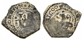Philip III (1598-1621). 1 maravedi. 1600. Cuenca. (Cal-97). Ae. 1,48 g. Full date with four digits. Assayer´s mark not visible. Almost VF. Est...40,00...