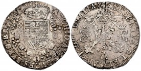 Albert and Elizabeth (1598-1621). 1 patagon. Brussels. (Vti-359). (Vanhoudt-619 BG). Ag. 27,67 g. Minimal rust. VF. Est...100,00. /// SPANISH DESCRIPT...