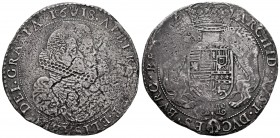 Albert and Elizabeth (1598-1621). 1 ducaton. 1618. Antwerpen. (Vti-387). (Vanhoudt-617.AN). (Dav-4428). Ag. 29,15 g. Stress marks. Choice F. Est...110...