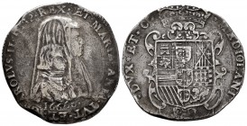 Charles II (1665-1700). 1 felipe. 1666. Milano. (Vti-18). Ag. 26,97 g. Error in the date. Rare. VF. Est...275,00. /// SPANISH DESCRIPTION: Carlos II (...