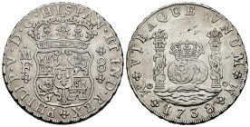 Philip V (1700-1746). 8 reales. 1738. México. MF. (Cal-1449). Ag. 26,81 g. Choice VF. Est...250,00. /// SPANISH DESCRIPTION: Felipe V (1700-1746). 8 r...