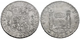 Charles III (1759-1788). 8 reales. 1769. México. MF. (Cal-1095). Ag. 26,86 g. Slightly cleaned. Choice VF. Est...220,00. /// SPANISH DESCRIPTION: Carl...