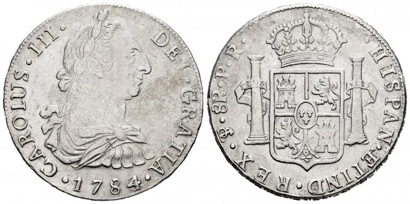 Charles III (1759-1788). 8 reales. 1784/3. Potosí. PR. (Cal-unlisted this overda...