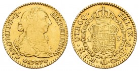 Charles III (1759-1788). 1 escudo. 1787. Sevilla. CM. (Cal-1505). Au. 3,34 g. Almost VF/VF. Est...150,00. /// SPANISH DESCRIPTION: Carlos III (1759-17...