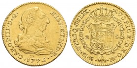 Charles III (1759-1788). 2 escudos. 1775. Madrid. PJ. (Cal-1549). Au. 6,70 g. VF/Choice VF. Est...300,00. /// SPANISH DESCRIPTION: Carlos III (1759-17...