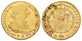Charles III (1759-1788). 2 escudos. 1788. Madrid. M. (Cal-1578). Au. 6,77 g. Slightly dirty. Choice VF. Est...300,00. /// SPANISH DESCRIPTION: Carlos ...
