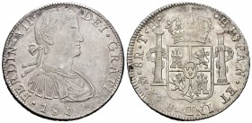 Ferdinand VII (1808-1833). 8 reales. 1809. México. TH. (Cal-1308). Ag. 26,93 g. With some original luster remaining. Scarce in this grade. Almost XF. ...