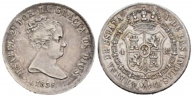 Elizabeth II (1833-1868). 4 reales. 1836. Madrid. CR. (Cal-443). Ag. 5,87 g. VF. Est...100,00. /// SPANISH DESCRIPTION: Isabel II (1833-1868). 4 reale...