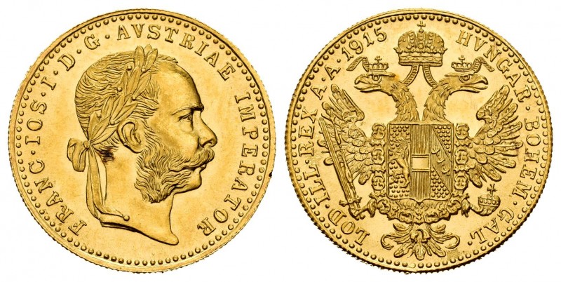 Austria. Franz Joseph I. 1 ducat. (Km-2267). (Fried-494). Au. 3,49 g. Official r...