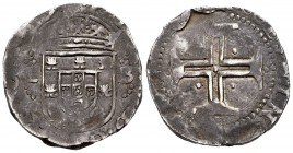 Portugal. Philip IV. 1 tostao. Lisbon. LB. (Vti-1688). (Gomes-13,12). Ag. 8,00 g. Almost VF. Est...50,00. /// SPANISH DESCRIPTION: Portugal. Felipe IV...