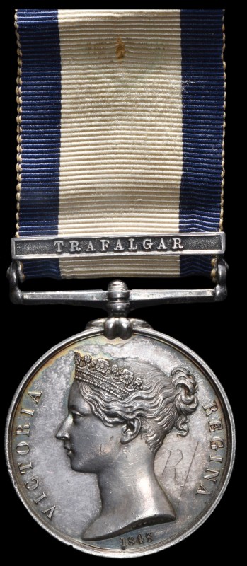 *Naval General Service, 1793-1840, single clasp, Trafalgar (Henry Aldred.), tone...