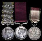 *A Crimean Campaign and M.S.M. Group of 3 awarded to Sergeant William Hunt, 1st Battalion, Rifle Brigade, comprising: Crimea, 1854-56, 4 clasps, Alma,...