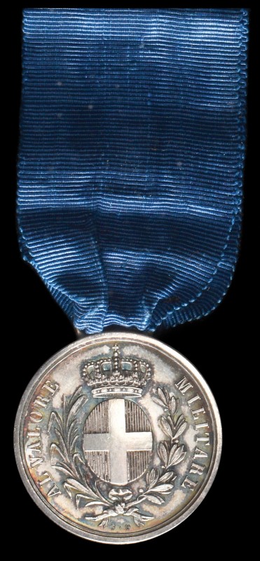 *Italy, Al Valore Militare, in silver, for the Crimean War 1855-56, reverse engr...