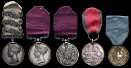 *A Scarce Crimean War M.S.M. Long Service and Al Valore Militare Group of 5 awarded to Sergeant Major Richard Henshall, 1st Battalion 1st Foot (Royal ...