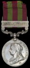 *India General Service, 1895-1902, single clasp, Punjab Frontier 1897-1898 (43 1st Grde Hospt Asstt Samual Samson 3d Bo: Lt. Infy), toned, minor offic...