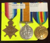 A Great War 1914-15 Trio awarded to Able Seaman Conradoc Ellis, Royal Navy, comprising: 1914-15 Star (J.22857 C. Ellis A. B. R.N.); British War and Vi...