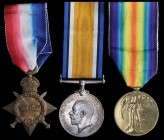 *A Great War 1914-15 Trio and Memorial Plaque awarded to Acting-Sergeant James Douglas, Royal Garrison Artillery, late King’s Royal Rifle Corps, who d...