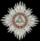 *The Most Honourable Order of the Bath, Knight’s breast star (K.B.), 1809-1815, by Rundell, Bridge & Rundell, in pierced silver with gold fittings and...