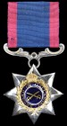 *Indian Order of Merit,1945-47 issue (single class award), Reward of Gallantry, in silver, with gold and enamelled centre, reverse plain, pin marks on...