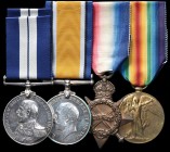 *A Great War Submariner’s D.S.M. Group of 4 to Stoker Petty Officer William Goulding, R.N., of H.M. Submarine E.54, who was awarded the D.S.M. for his...