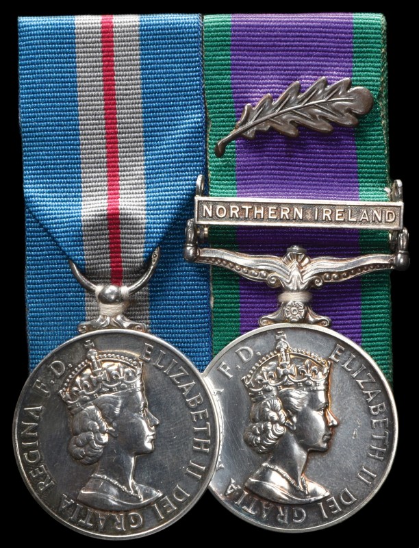 *The Queen’s Gallantry Medal and M.i.D. Pair for Northern Ireland awarded to Ser...