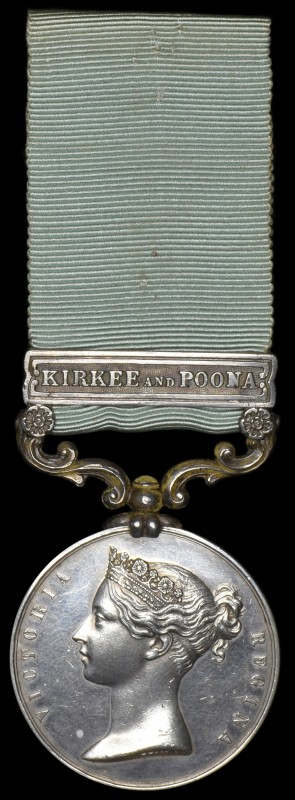 *Army of India, 1799-1826, long hyphen type, 1 clasp, Kirkee and Poona (renamed ...