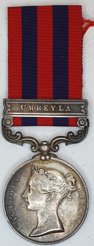 India General Service, 1849-95, single clasp Umbeyla (281 T. Ganney, H.M’s. 71st...