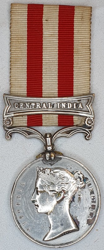 Indian Mutiny, 1857-59, single clasp Central India (Saml. Little 88th regt.), ed...