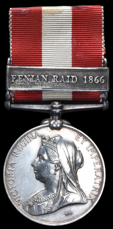 *Canada General Service, 1866-70, single clasp, Fenian Raid 1866 (Bosn’s Mate W....