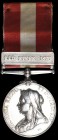 *Canada General Service, 1866-70, single clasp, Red River 1870 (Pte. Eug. Globensky Quebec Rifles), impressed in Canadian style lettering, traces of l...