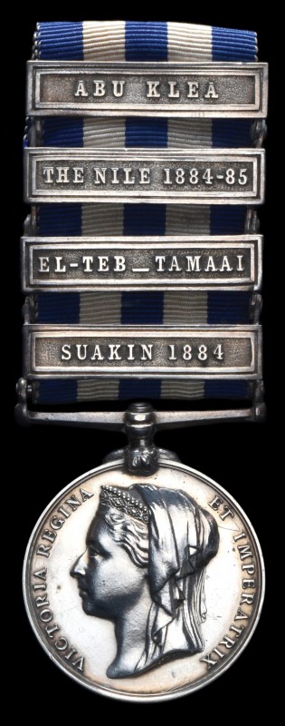 *Egypt & Sudan, 1882-89, dated reverse, 4 clasps, Suakin 1884, El-Teb_Tamaai, Th...