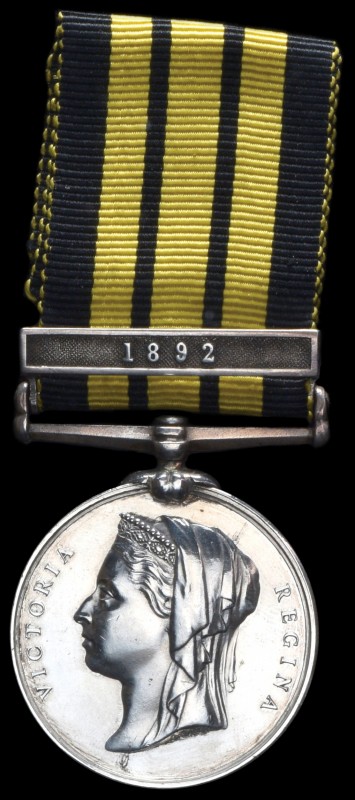 East and West Africa, 1887-1900, in silver, single clasp, 1892 (2607. Corpl. J. ...