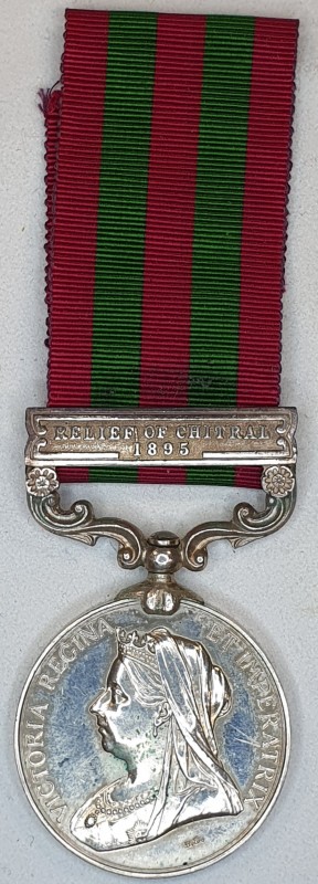India General Service, 1895-1902, single clasp Relief of Chitral 1895 (4309 Pte....