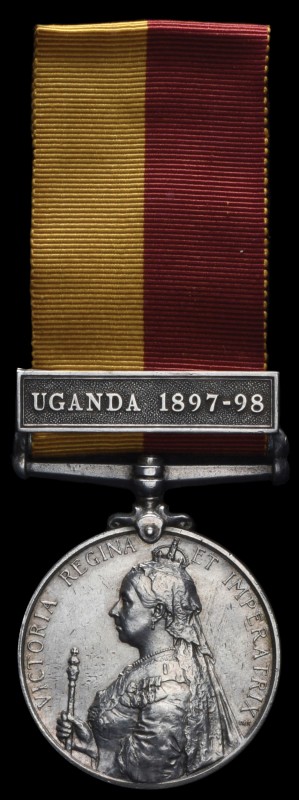*East and Central Africa, 1897-99, in silver, single clasp, Uganda 1897-98 (1596...