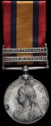 Queen’s South Africa, 1899-1902, 3rd type reverse, 2 clasps, Defence of Kimberley, Orange Free State (402 Pte J. L. George. Kimberley Vol: Regt), pawn...