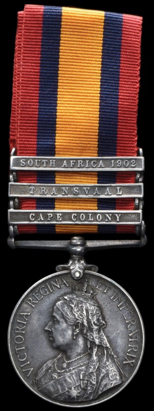 *Queen’s South Africa, 1899-1902, 3rd type reverse, 3 clasps, Cape Colony, Trans...