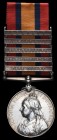 *Queen’s South Africa, 1899-1902, 2nd type reverse with ghosted dates, 5 clasps, Cape Colony, Orange Free State, Johannesburg, Diamond Hill, Belfast (...