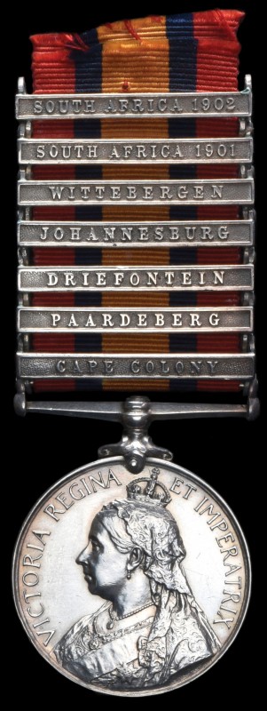 *Queen’s South Africa, 1899-1902, 2nd type reverse with ghosted dates, 7 clasps,...