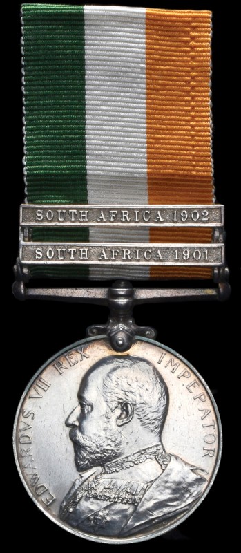 King’s South Africa, 1901-02, 2 clasps, South Africa 1901, South Africa 1902 (51...